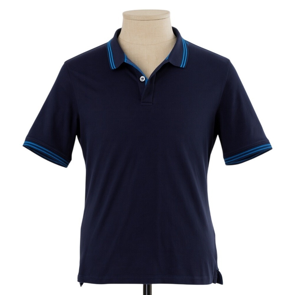 Banana Republic Polo Shirt Mens L Luxury Touch Smart Casual Modern Essential